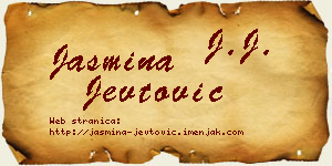 Jasmina Jevtović vizit kartica